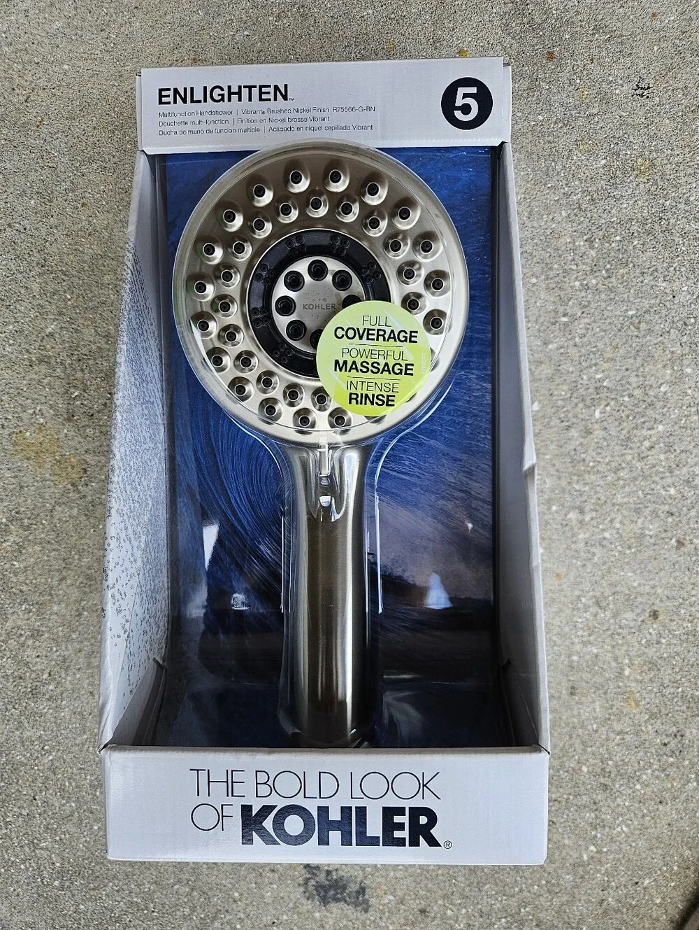 Kohler Enlighten Polished Chrome Handheld Shower 1.75-GPM, R75566-G-BN New